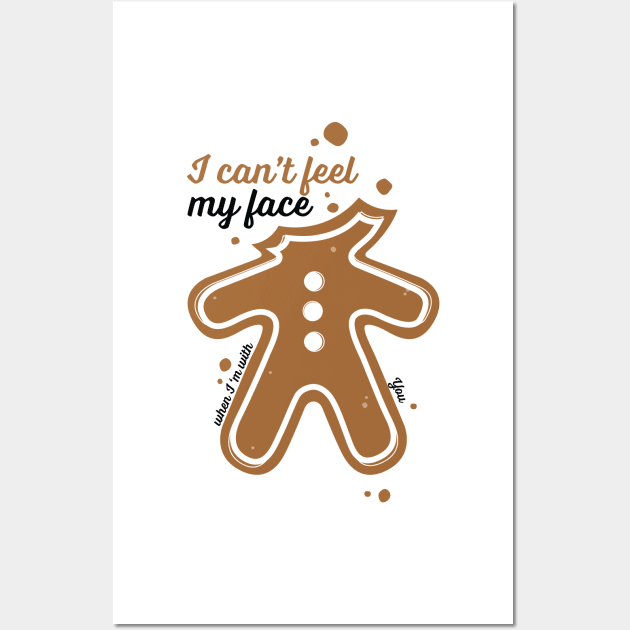 Funny Gingerbread Man Wall Art by greenoriginals